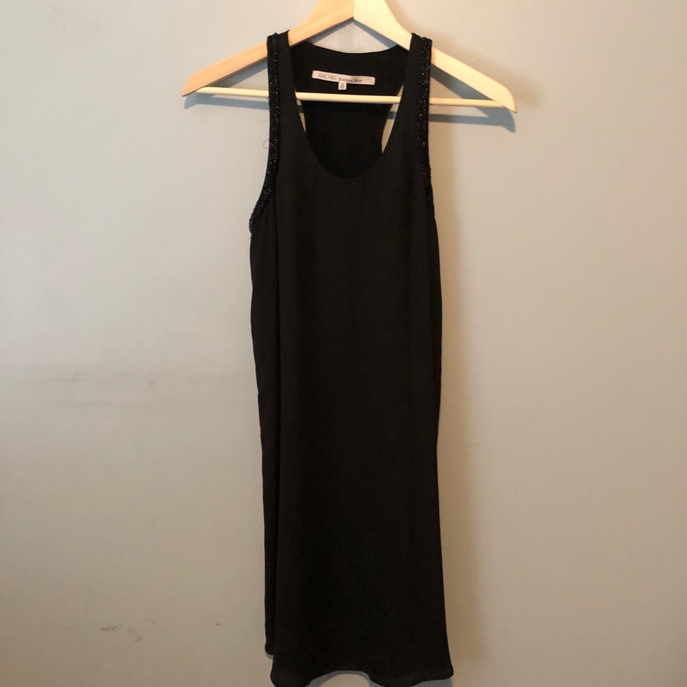 Rachel Roy Black Beaded Tank Dress